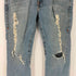 トゥルーレリジョン TRUE RELIGION USA製 クラッシュデニム ストレートパンツ Y2K メンズ 32×32