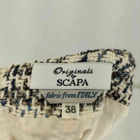 スキャパ SCAPA ツイードタイトスカート レディース 38