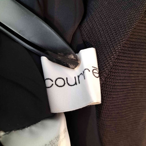 クレージュ courreges ベルテッド 半袖 ワンピース レディース 40