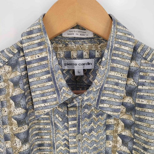 ピエールカルダン pierre cardin 総柄 半袖シャツ メンズ import:L