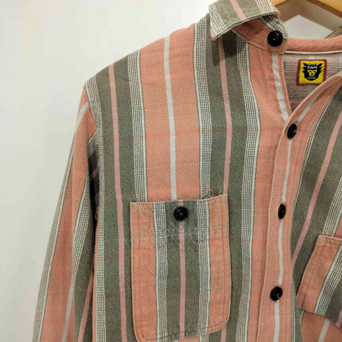 ヒューマンメイド HUMAN MADE ガチャポケ マチ付き チェック ヘビーネル L/S シャツ メンズ JPN:S