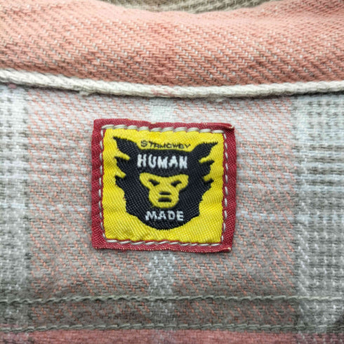 ヒューマンメイド HUMAN MADE ガチャポケ マチ付き チェック ヘビーネル L/S シャツ メンズ JPN:S