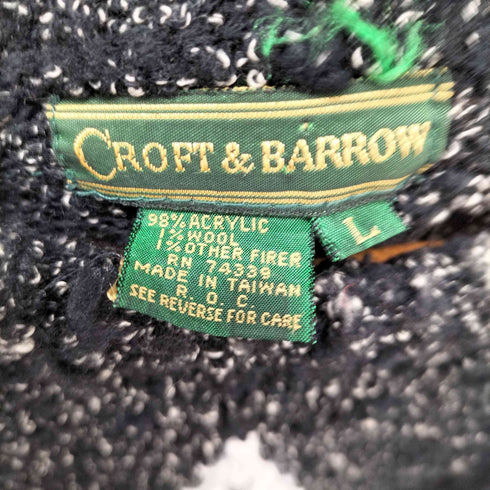 クラフトアンドバロー Croft&Barrow ウール混 エクアドルニット メンズ import:L