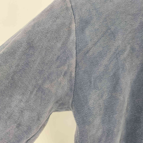 CAMPUS VELOUR 80s USA製 フロントポケット ベロア 長袖ポロシャツ メンズ S