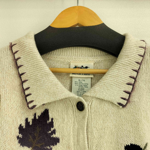 ノーザンリフレクションズ NORTHERN REFLECTIONS リネン混 総柄コットンニットカーディガン レディース import:XL