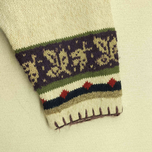 ノーザンリフレクションズ NORTHERN REFLECTIONS リネン混 総柄コットンニットカーディガン レディース import:XL