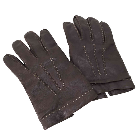 Fodera Cashmere イタリア製 レザーグローブ メンズ 8