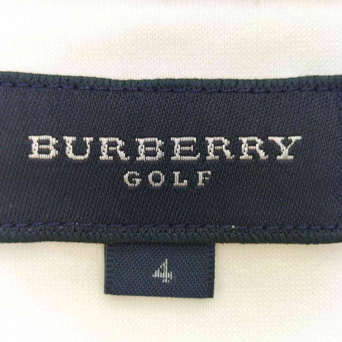 バーバリーゴルフ BURBERRY GOLF ロゴ刺繍 メッシュ切替 ハーフジップシャツ メンズ JPN:4