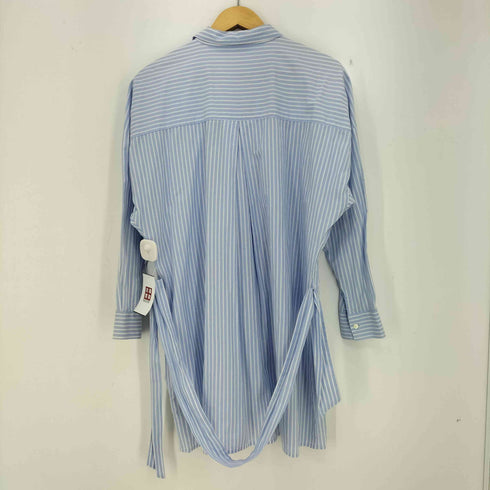 ザラ ZARA ストライプ ベルト ミニシャツ ドレス レディース import:M