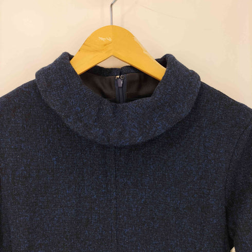 クレージュ courreges カラー付き ウールニットワンピース レディース 40