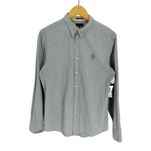 ポールスミスロンドン Paul Smith LONDON ロゴ刺繍 ボタンダウン L/S シャツ メンズ import:L