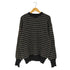 KARRSON KNITWEAR ノルウェー製 ウールレーヨン バーズアイ クルーネックニット メンズ