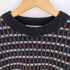 KARRSON KNITWEAR ノルウェー製 ウールレーヨン バーズアイ クルーネックニット メンズ