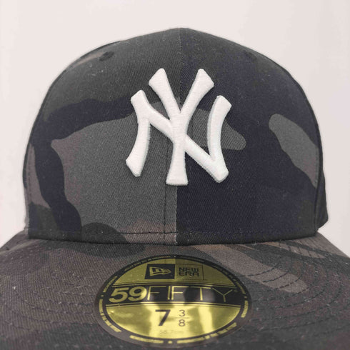 ニューエラ NEW ERA 59FIFTY 迷彩 チームロゴ刺繍 6パネルキャップ メンズ 7 3/8