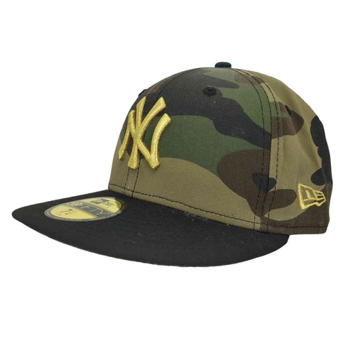 ニューエラ NEW ERA 59FIFTY 迷彩 チームロゴ 金刺繍 6パネルキャップ メンズ 7 1/4
