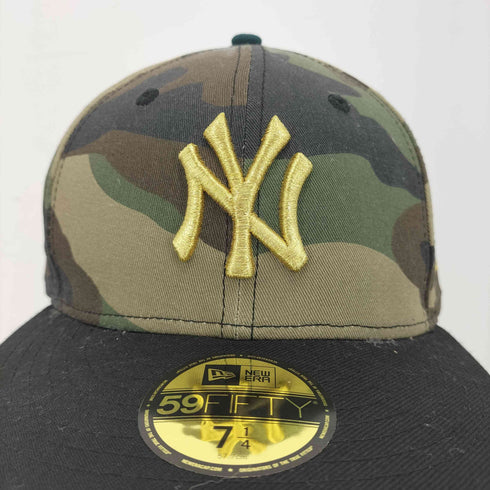ニューエラ NEW ERA 59FIFTY 迷彩 チームロゴ 金刺繍 6パネルキャップ メンズ 7 1/4