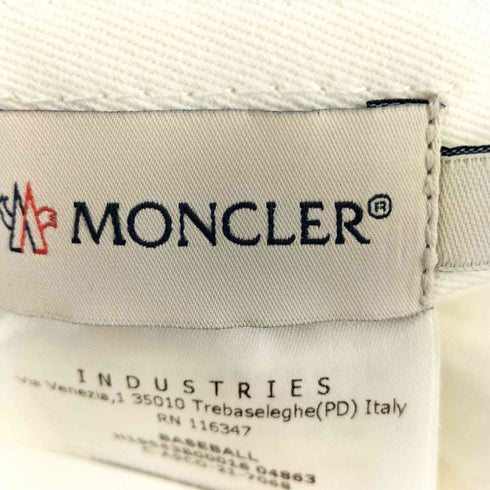 モンクレール MONCLER ロゴ刺繍 6パネルキャップ メンズ