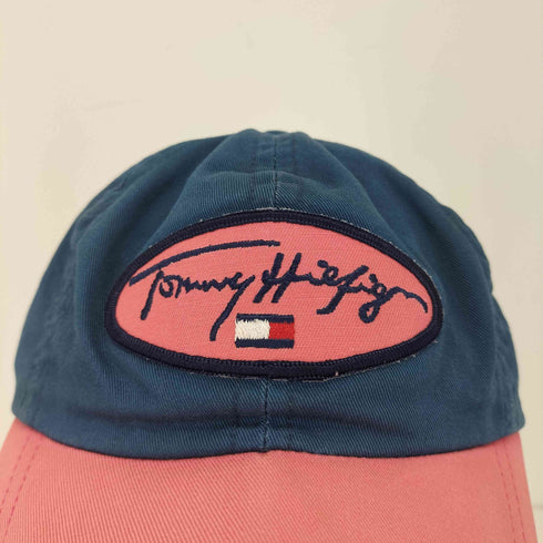 トミーヒルフィガー TOMMY HILFIGER USA製 ロゴ刺繍 6パネルキャップ メンズ