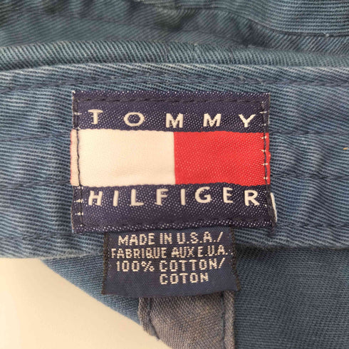 トミーヒルフィガー TOMMY HILFIGER USA製 ロゴ刺繍 6パネルキャップ メンズ