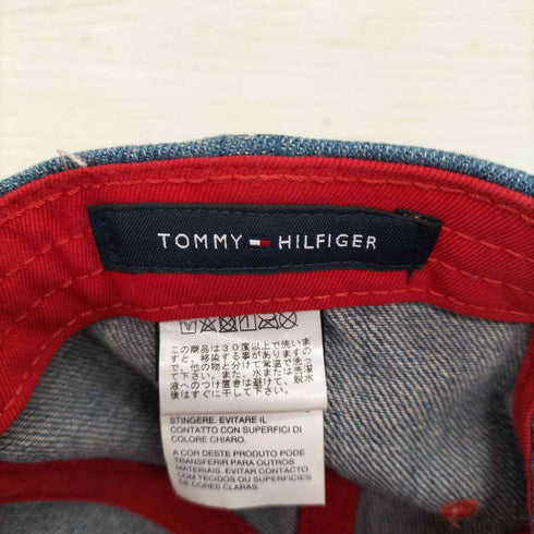 トミーヒルフィガー TOMMY HILFIGER ロゴ刺繍 デニムキャップ メンズ