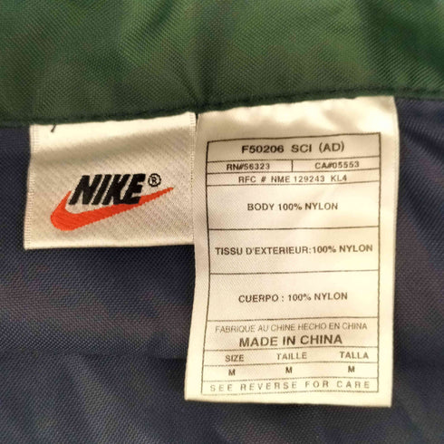 ナイキ NIKE 90S 白タグ センタースウッシュ ナイロン ハーフジップ プルオーバージャケット メンズ import:M