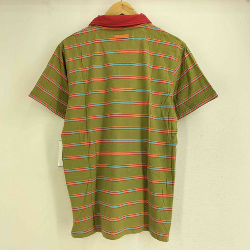 ナイキ NIKE 00S ロゴパッチ ボーダー ポロシャツ メンズ import:M