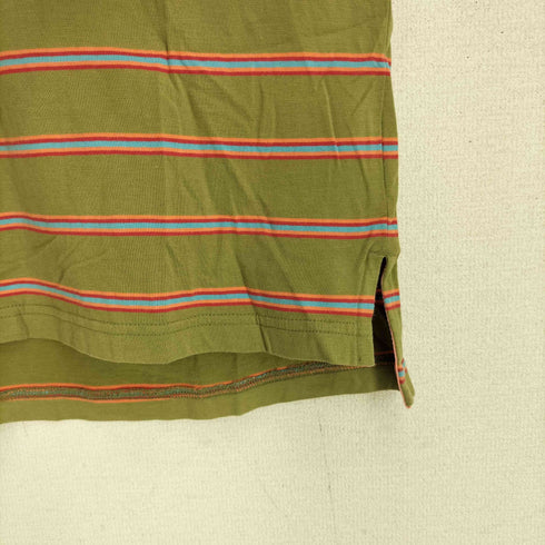 ナイキ NIKE 00S ロゴパッチ ボーダー ポロシャツ メンズ import:M