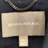 バナナリパブリック BANANA REPUBLIC 00S 袖ウール切替 ラムレザーダブルライダースジャケット レディース XS