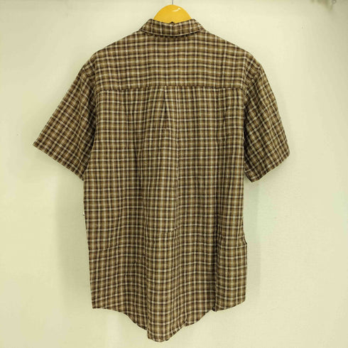 セントジョンズベイ STJOHNS BAY 90S リネン コットン チェック S/S シャツ メンズ import:M