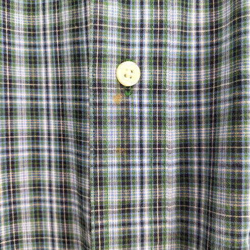 チャップス CHAPS EASY CARE チェック柄 ボタンダウン ロングスリーブシャツ メンズ 2XB/2TF