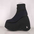 イエロー YELLO TOKYO BLACK PLATFORM SHORT BOOTS レディース JPN:S