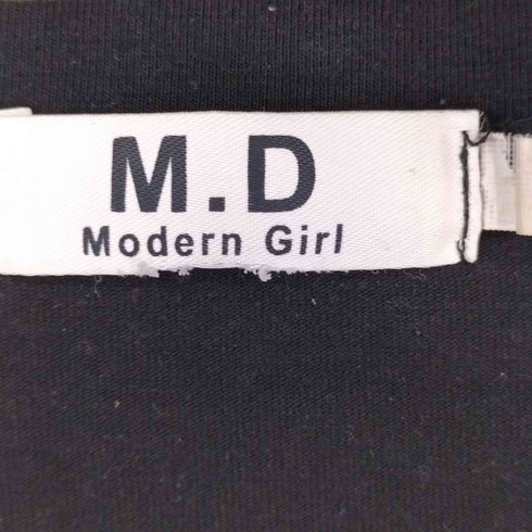 M.D MODERN GIRL フロントプリント Tシャツ レディース JPN:M