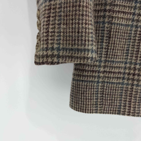90S アメリカ製 千鳥格子柄 PURE WOOL 2Bコート メンズ