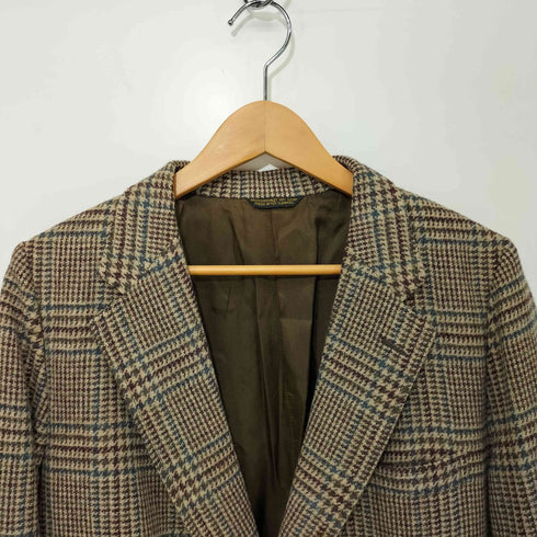 90S アメリカ製 千鳥格子柄 PURE WOOL 2Bコート メンズ