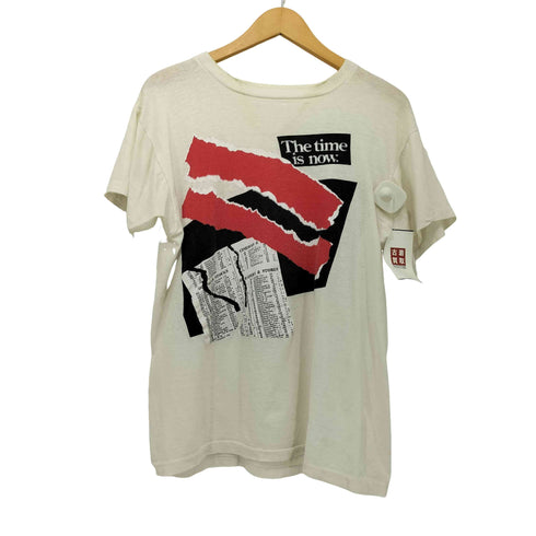 90S シングルステッチ プリント ショートスリーブクルーネックTシャツ メンズ