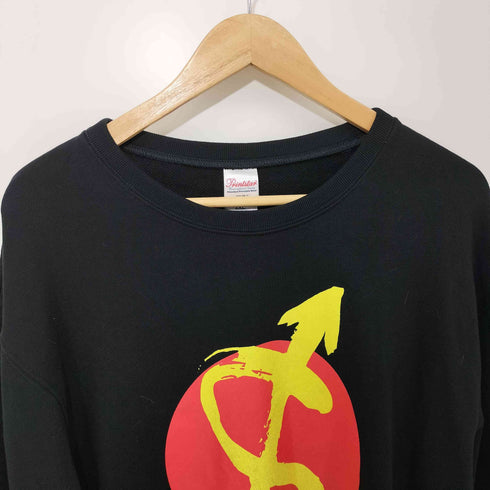 STOP JAP バンド ロゴ プリント クルーネック スウェット メンズ JPN:XXL