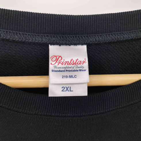 STOP JAP バンド ロゴ プリント クルーネック スウェット メンズ JPN:XXL
