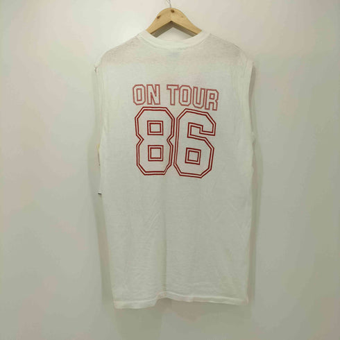 ヘインズ Hanes 90S ロゴプリント ノースリーブ クルーネックTシャツ メンズ import:S