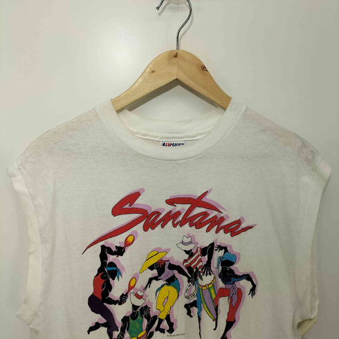 ヘインズ Hanes 90S ロゴプリント ノースリーブ クルーネックTシャツ メンズ import:S