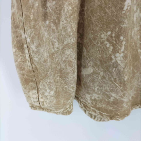 ENJOY 総柄 刺繍デザイン ショートスリーブシャツ メンズ import:L