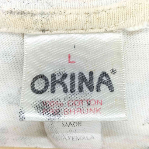 OKINA トナカイ オールオーバープリント半袖Tシャツ メンズ L