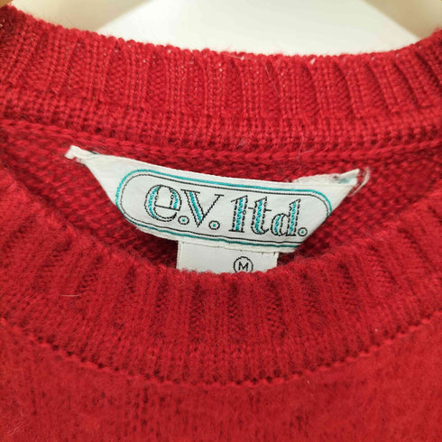 e.v.ltd 90S 馬刺繍 ロングスリーブアクリルニット レディース import:M