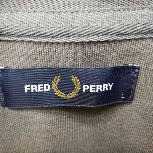 フレッドペリー FRED PERRY ロゴ刺繍 ジップアップ トラックジャケット メンズ L