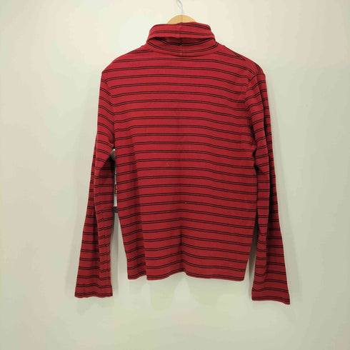 90S ボーダー柄 ハイネックロングスリーブTシャツ メンズ import:M