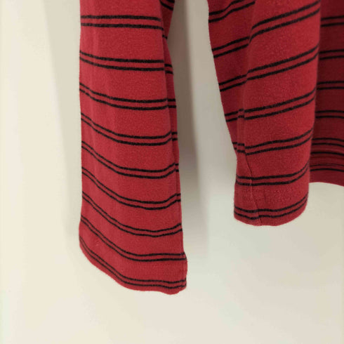 90S ボーダー柄 ハイネックロングスリーブTシャツ メンズ import:M