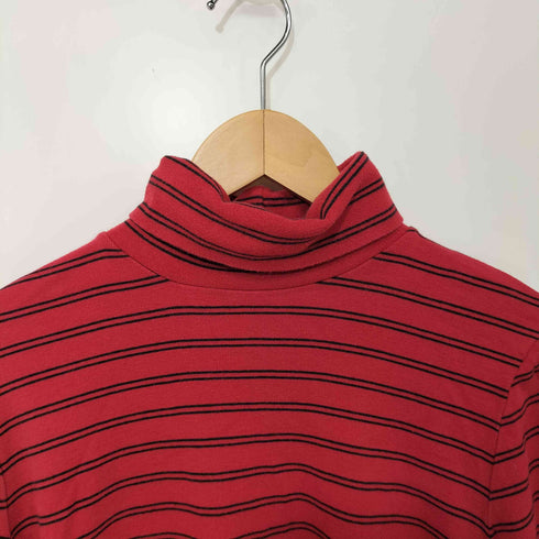 90S ボーダー柄 ハイネックロングスリーブTシャツ メンズ import:M
