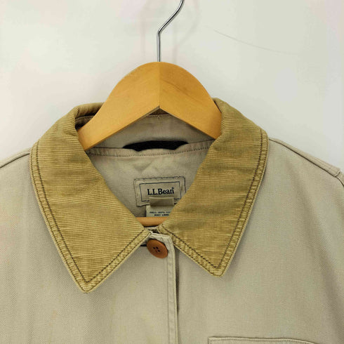 エルエルビーン L.L.Bean 裏地チェック ダック ハンティング ジャケット カバーオール レディース S