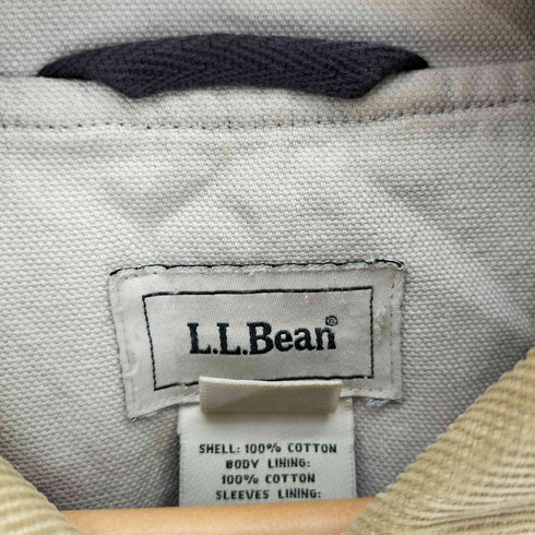 エルエルビーン L.L.Bean 裏地チェック ダック ハンティング ジャケット カバーオール レディース S