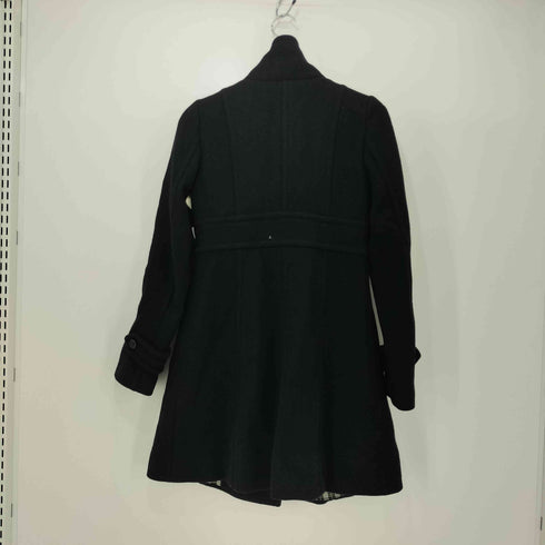 バーバリーブルーレーベル BURBERRY BLUE LABEL ウール アンゴラ混 ダブルスタンドカラーコート レディース JPN:38