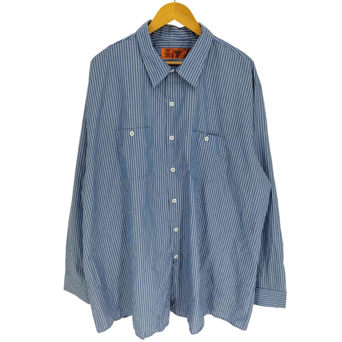 レッドキャップ RED KAP 00S INDUSTRIAL STRIPE WORK SHIRT インダストリアル ストライプ ワーク シャツ メンズ 3XL